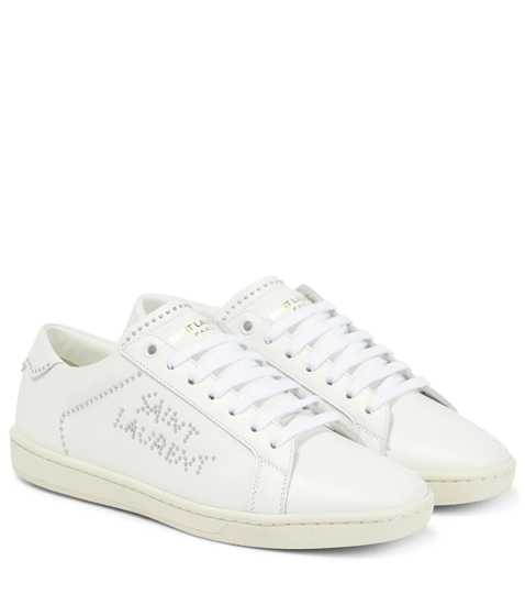 SL/08 studded leather sneakers