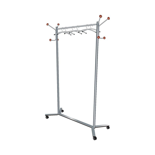 5 Star facilities 5 Star Fac Mobile Coatrack W/4WHEELS