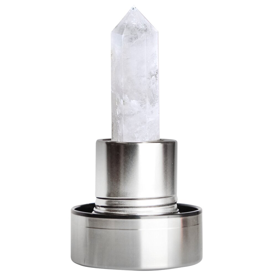 Quartz Crystal Water Bottle Purifying Energy Healing Glass Drink Bottle 500ml