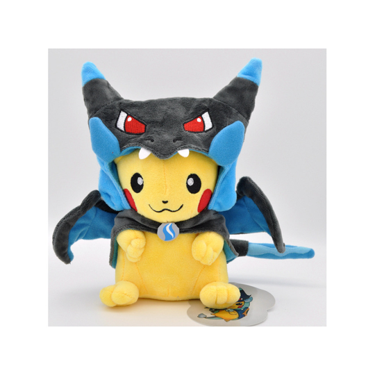 (Blue1) Pokemon 23cm Fire-breathing Dragon Pikachu plush doll