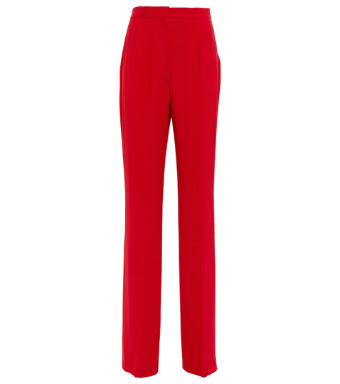 High-rise wide-leg pants