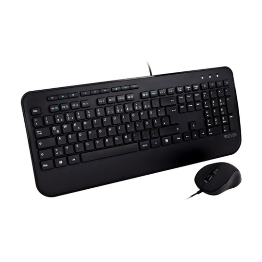 V7 Pro USB Keyboard Mouse Combo De J154575- you get 5