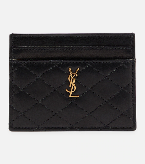 Gaby quilted leather card holder