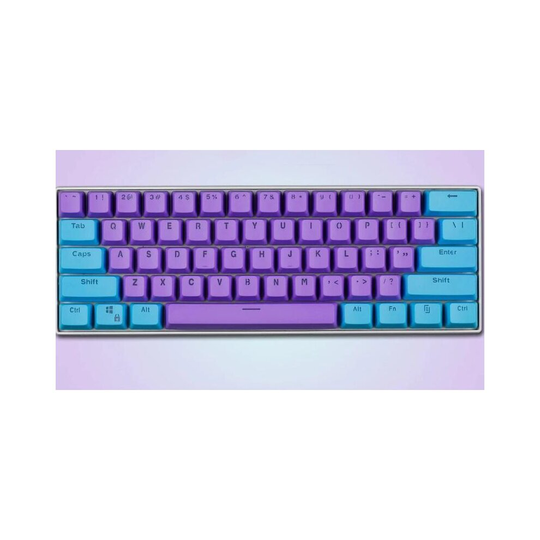 (Blue-Purple) Backlight DIY Two-Color Mechanical Keyboard