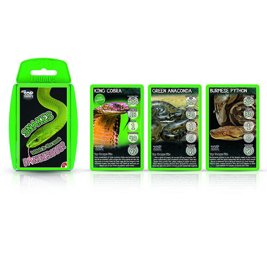 Snakes Top Trumps Card Game