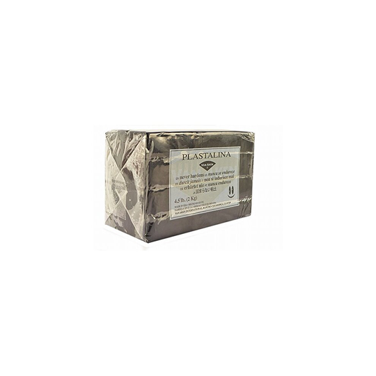 Plastalina Modeling Clay Black 4 1/2 lb. bar