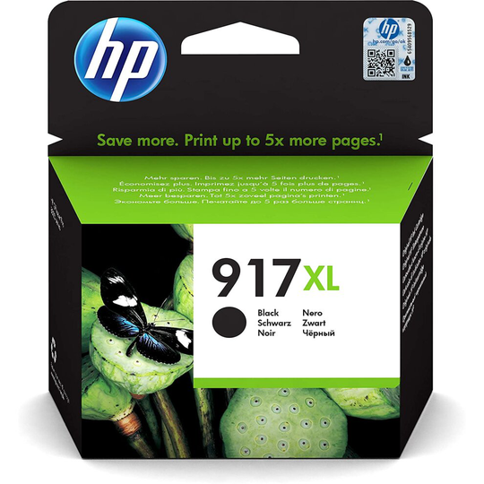 HP 3YL85AE 917XL Extra High Yield Original Ink Cartridge, Black, Single Pack