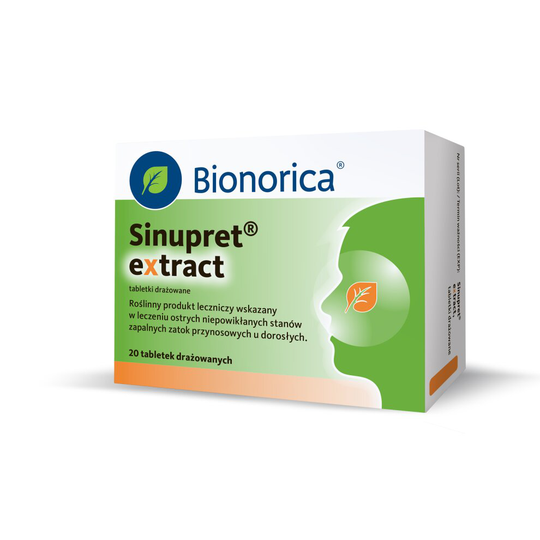 Sinupret extract, 20 tablets Sore Throat Cold & Flu