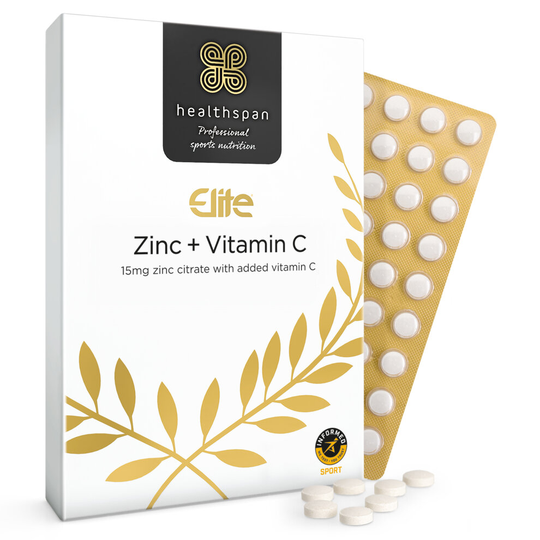 Healthspan Elite Zinc with Vitamin C, 180 Tablets, Vegan