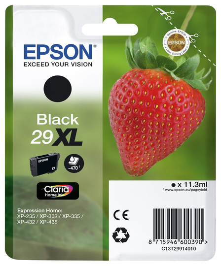 Epson 29XL Strawberry Ink Cartridge - Black