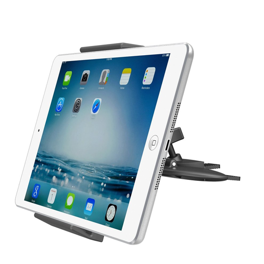 Tablet Car Mount APPS2Car Universal Tablet CD Slot Car Mount Holder Stand for 5-10 Inches Tablets Also for Smart Phones