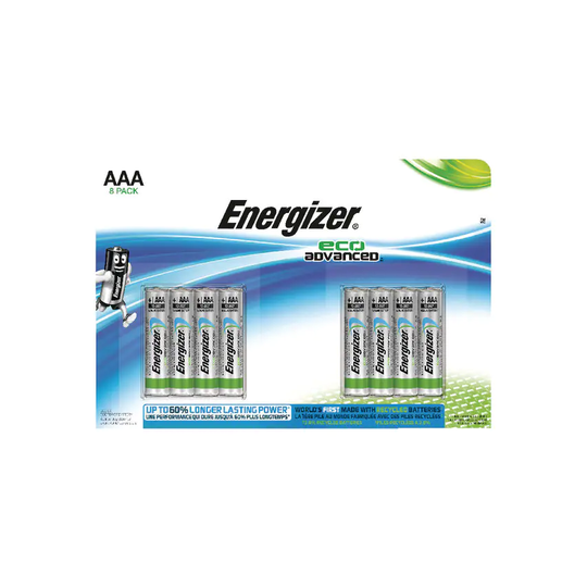 Energizer E300116300 Eco Advanced Batteries AAA (Pack-8)