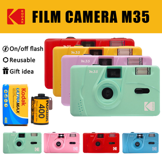 (Camera Purple ONLY ) Kodak Vintage Retro M35 35mm Reusable Film Camera