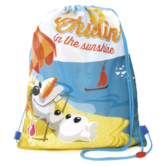 New Girls Disney Frozen Official 100% Polyester Cartoon Printed Drawstring Bag