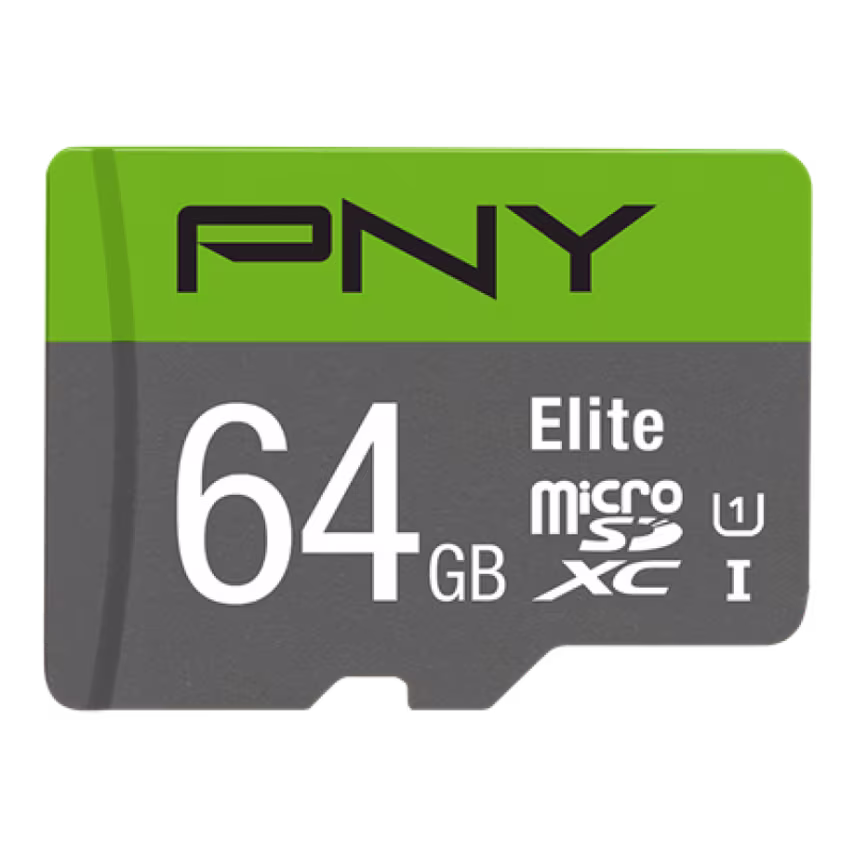 Pny PNY 64GB Elite CL10 UHS1 MicroSDXC and AD