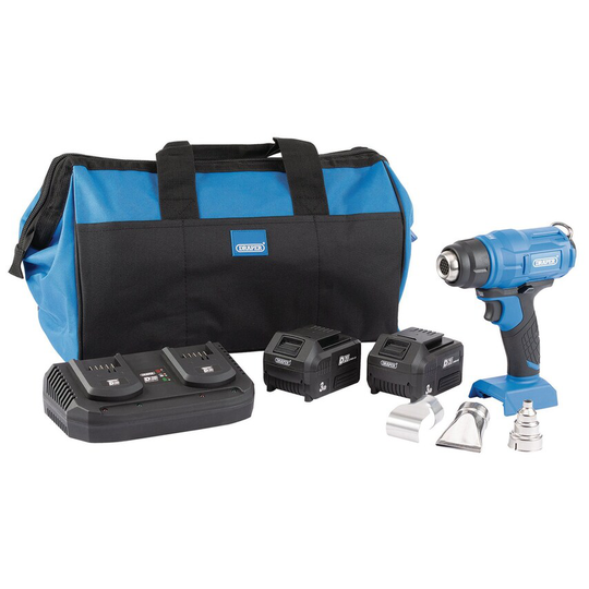 Draper 99738 D20 20V Heat Gun (2 x 3.0AH Batteries)