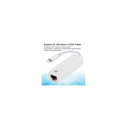 Wired Network Cable Adapter Ethernet LAN Cable RJ45 for iOS Phone/Tablet iPhone