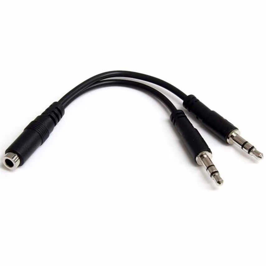 Startech StarTech 3.5mm 4 Pin to 2x 3 Pin 3.5mm- you get 23