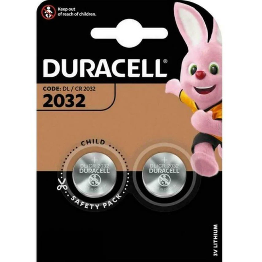 Duracell Duracell Lithium Coin Batteries 3V 2032 (Pack 2)