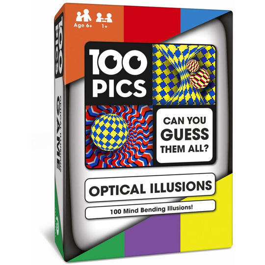 Optical Illusions Brain Teaser Family Flash Card Game For Kids Adults
