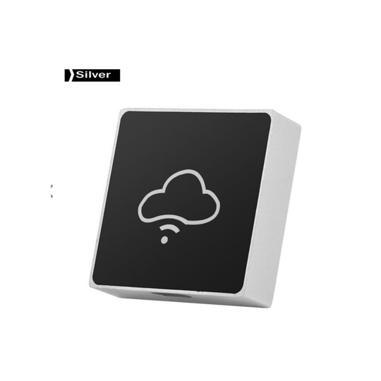 (silver) Wireless Storage Box Wi-Fi U-disk with USB Data