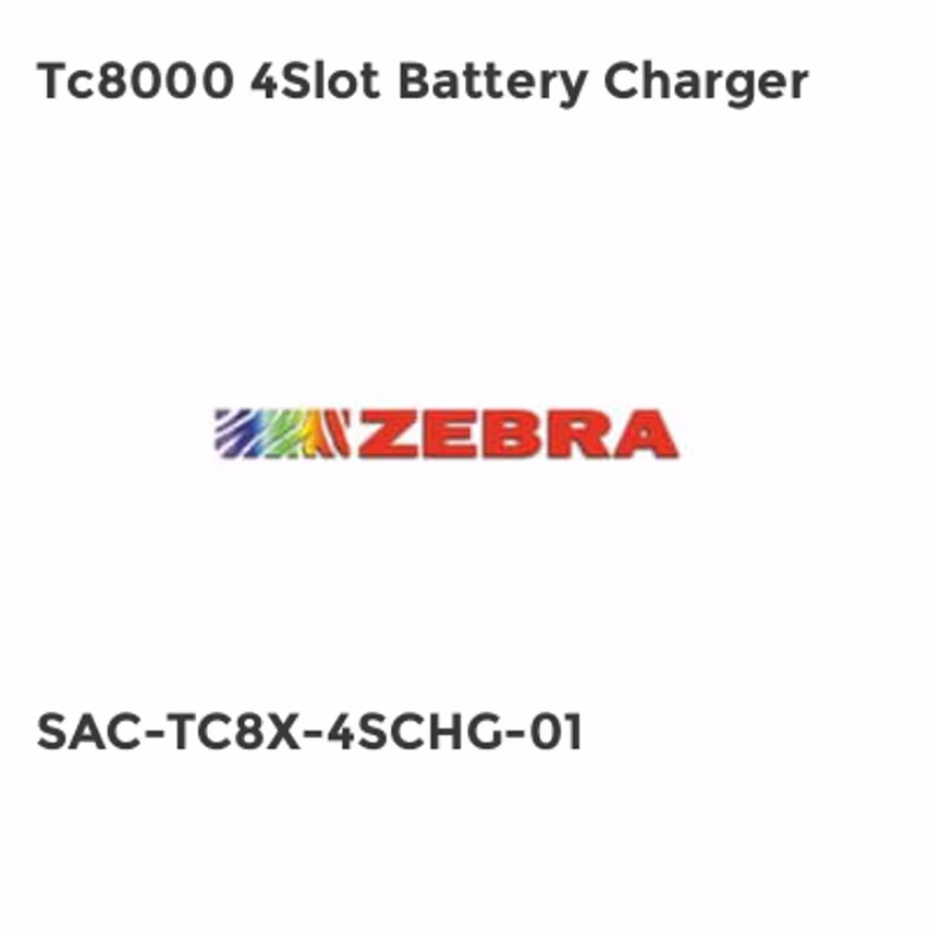 Zebra TC8000 4-Slot Battery Charger