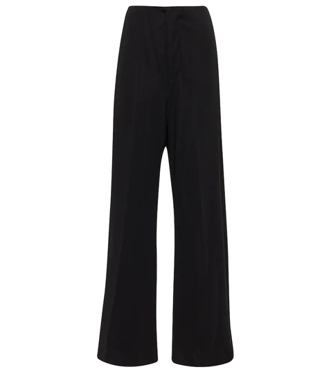 High-rise wide-leg pants