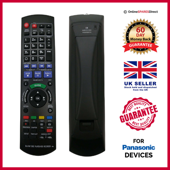 N2QAYB000780 Remote for Panasonic HDD Recorder DMR-PWT530 DMR-PWT635 DMR-HWT