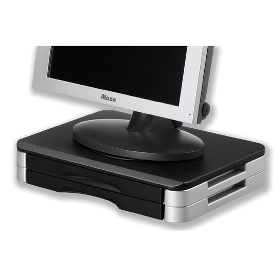 Monitor Printer Stand Blk/Slv