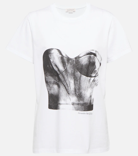 Printed cotton jersey T-shirt