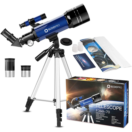 Telescope for Kids Beginners Adults,70mm Astronomy Refractor Telescope