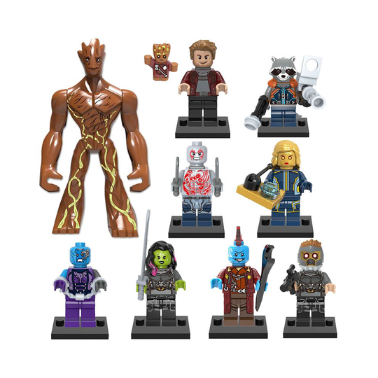 (2) Kid's Marvel toy Avengers minifigure is compatible with Lego blocks
