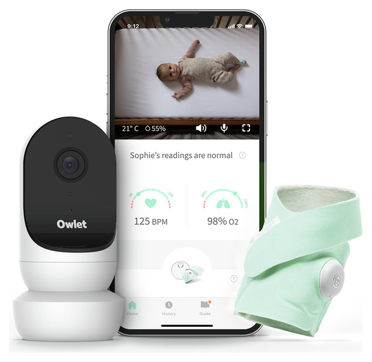 Owlet Monitor Duo: Smart Sock 3 + Cam 2 Mint