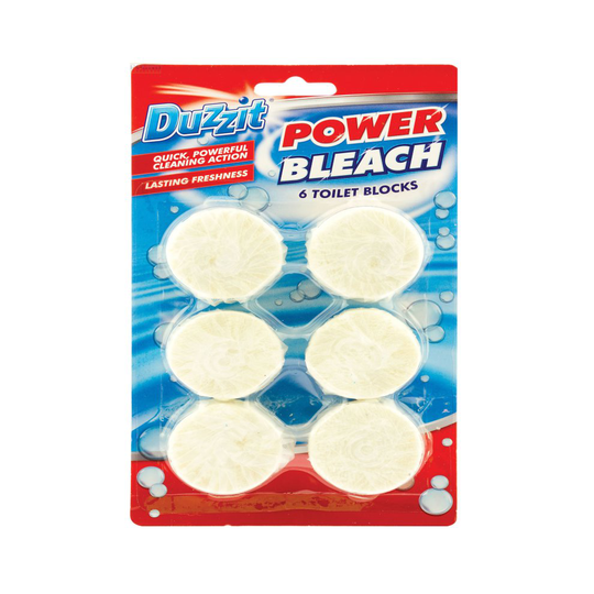 Duzzit Power Bleach Toilet Cleaner Block Tablets Loo Cistern Quick Powerful