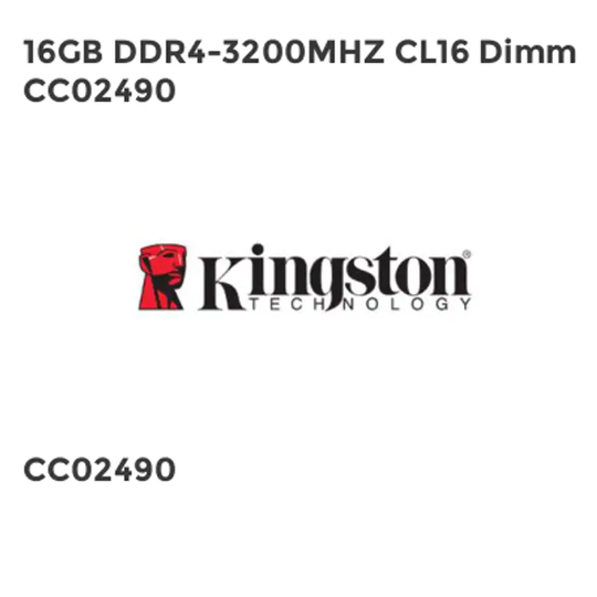 Kingston 16GB DDR4-3200MHZ CL16 Dimm CC02490- you get 3