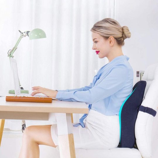 Office Chair Back Support Cushion Lumbar Support Memory Foam Chair Cushion for Lower Back Pain Seat Cushion Pads for Back and Butt Orthopedic Back Res