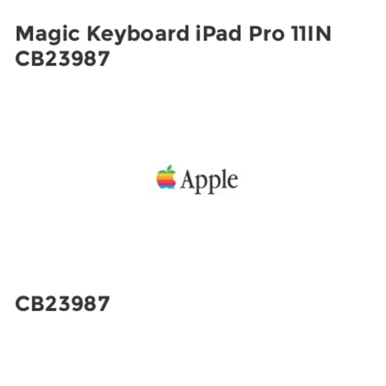 Apple Magic Keyboard iPad Pro 11IN CB23987