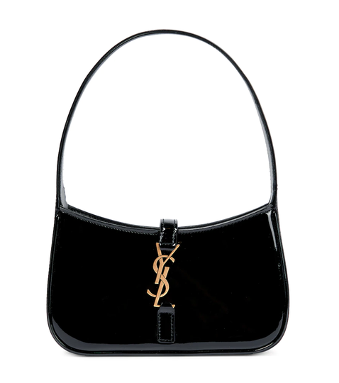 Le 5 à 7 Mini patent leather shoulder bag