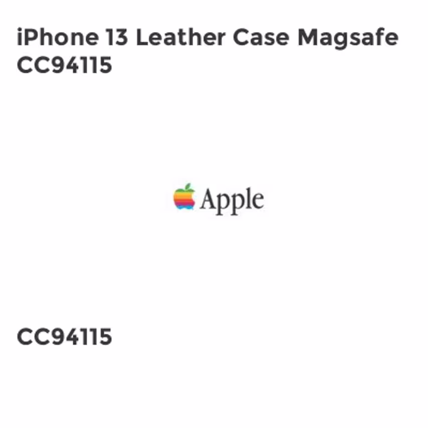 Apple iPhone 13 Leather Case Magsafe CC94115- you get 3