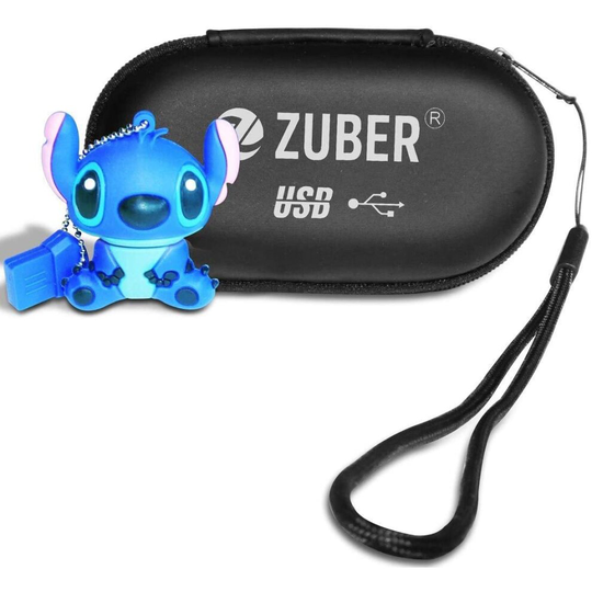 ZUBER® Novelty Stitch USB Flash Key Pen Drive Memory Stick 4GB/8GB/16GB/32GB/64GB/128GB/256GB in 2.0 & 3.0 Fast Data transfer Great Gift Idea UK