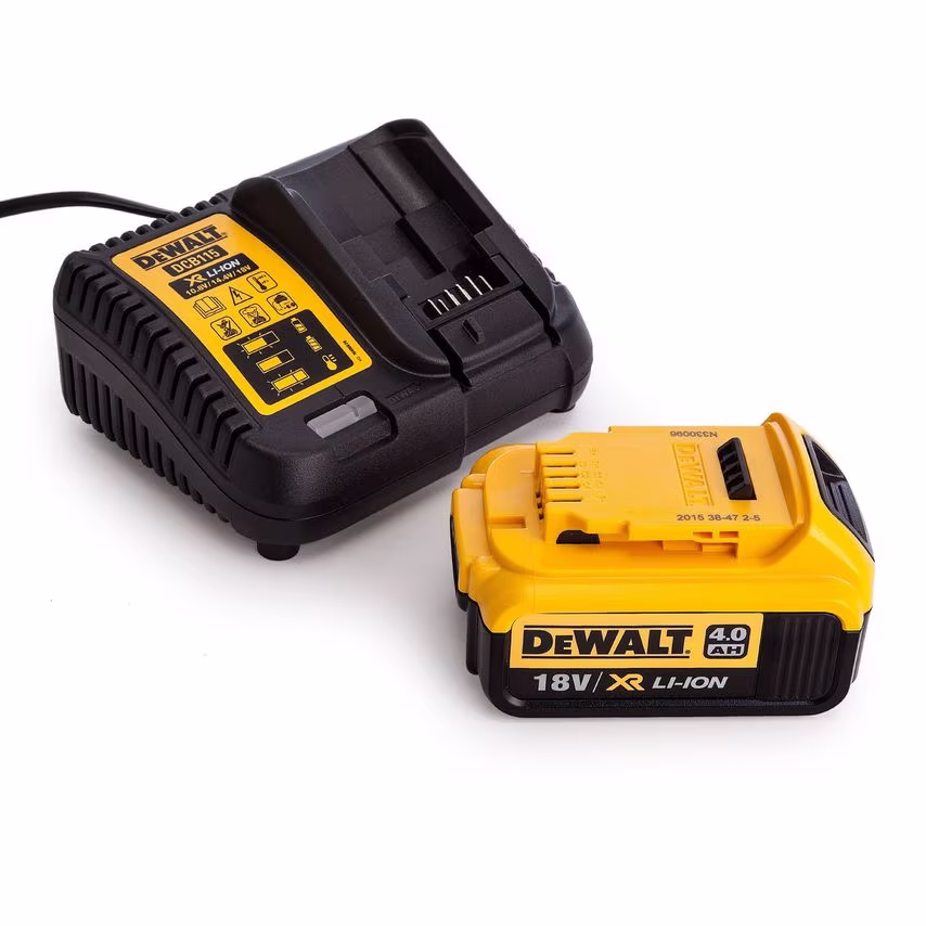 DeWalt 18V DCB182 4.0AH Battery & DCB115 Charger Set