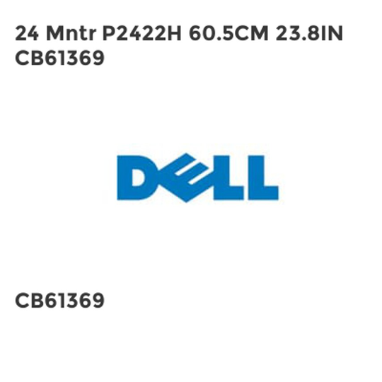 Dell 24 Mntr P2422H 60.5CM 23.8IN CB61369