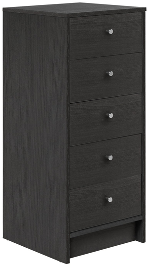 Argos Home Malibu 5 Drawer Tallboy - Black Oak Effect