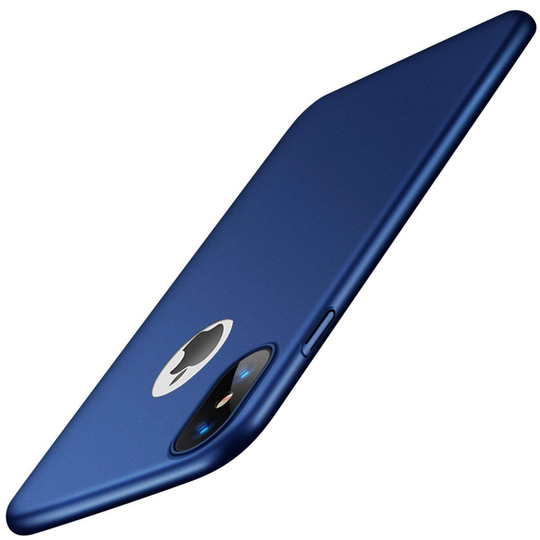 (Apple iPhone 5s, Blue) New Ultra Thin Slim Shockproof Hard Back PC Matte Phone Case Cover Shell + Screen Protector For Apple iPhone 11 Pro Max X XR X