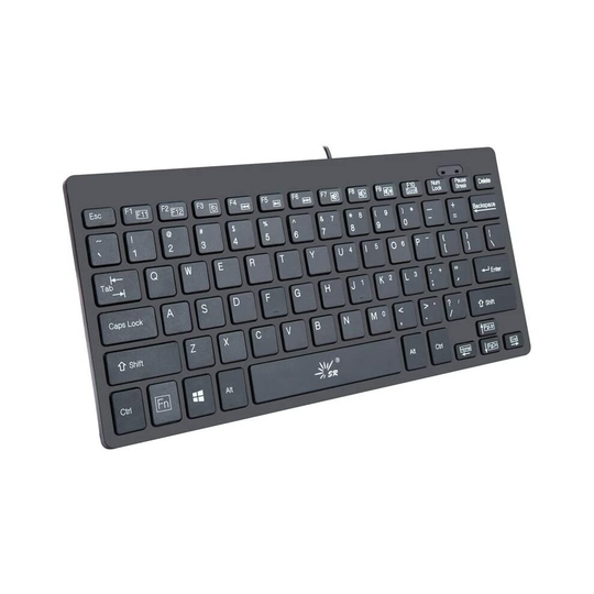 SR Mini Keyboard Wired Thin portabe 78 Keys Usb Multimedia Small for Pc Computer Laptop ... (English)