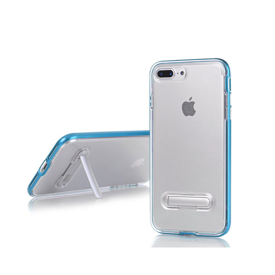 TPU Case with phone stand + two screen protectors iPhone 7+/8+