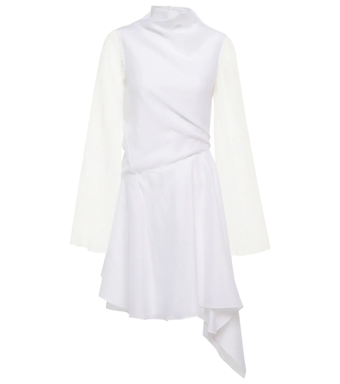 Cowl-neck minidress