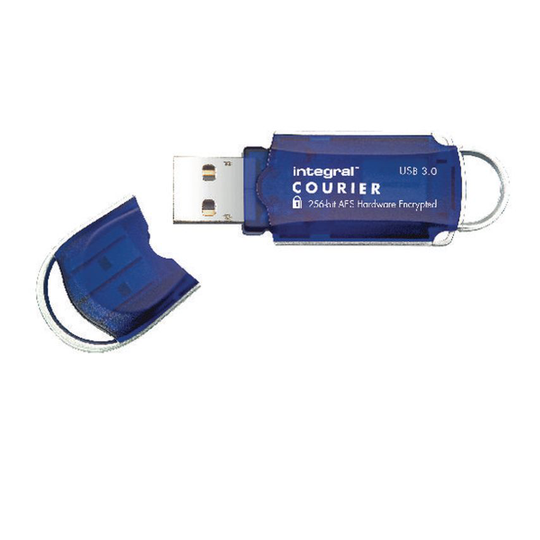 Integral Integral Courier Encrypted USB 3.0 16GB Flash Drive INFD16GCOU3.0-197