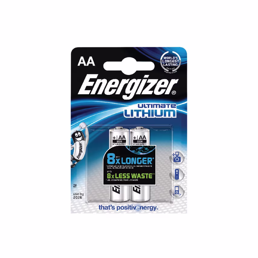 Energizer 629762 Ultimate AA Batteries (Pack-2)