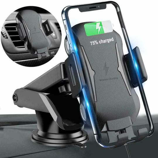 Wireless Car Charger, 10W Phone Fast Charging Holder Auto Clamping
